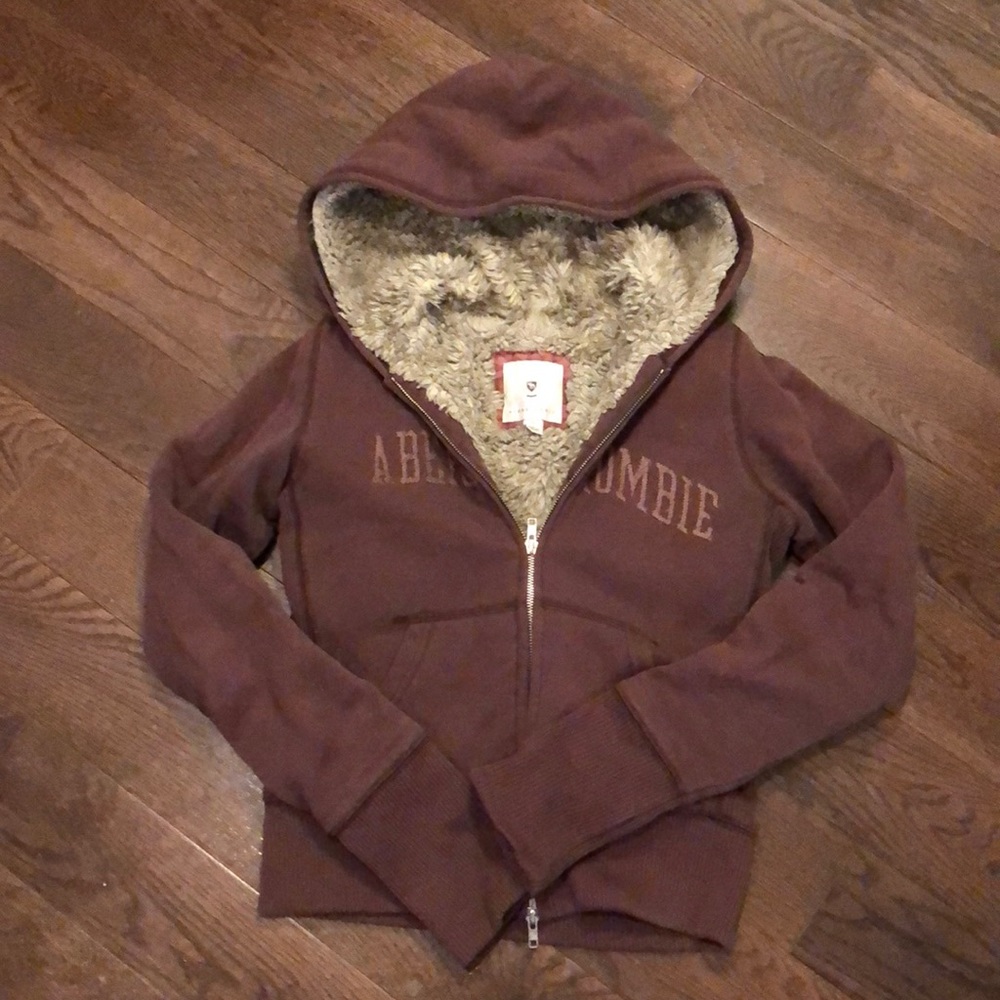 Women’s Abercrombie faux fur lined hoodie